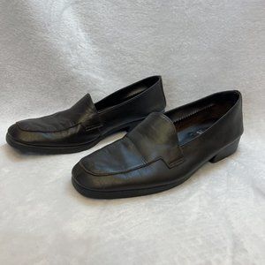 Whats What By Aerosoles  Womens US 9 Brown Leather Slip-On Loafers Low‎ Heeled